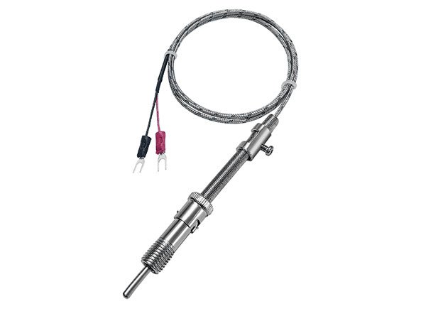 Snap type adjustable spring telescopic probe thread installation temperature sensor